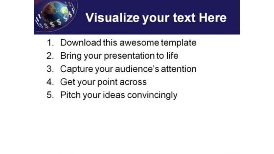 Money Around World Global PowerPoint Themes And PowerPoint Slides 0811
