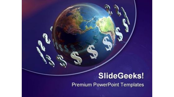 Money Around World Global PowerPoint Themes And PowerPoint Slides 0811