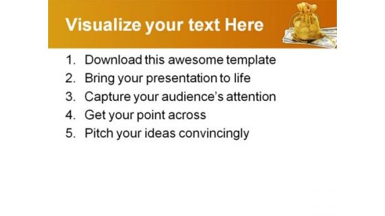 Money Bag Future PowerPoint Template 0810