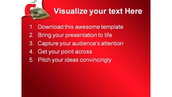 Money Clamp Business PowerPoint Template 0810