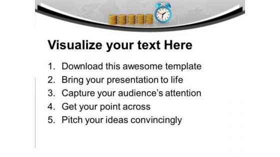 Money Depends On Time In Business PowerPoint Templates Ppt Backgrounds For Slides 0513