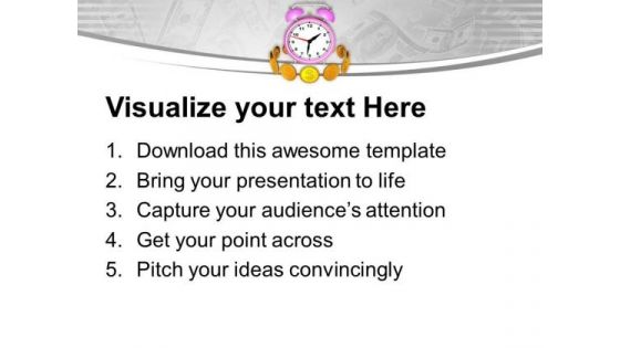 Money Depends On Time PowerPoint Templates Ppt Backgrounds For Slides 0513