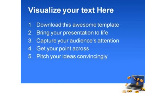 Money From Internet Finance PowerPoint Themes And PowerPoint Slides 0711