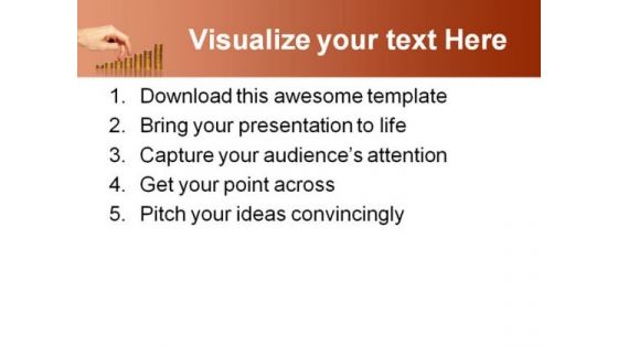 Money Graph Business PowerPoint Background And Template 1210