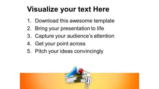 Money Growth Bar Graph PowerPoint Templates Ppt Backgrounds For Slides 0713