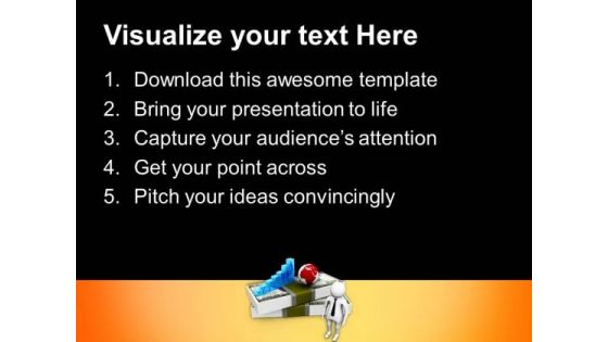 Money Growth Bar Graph PowerPoint Templates Ppt Backgrounds For Slides 0713