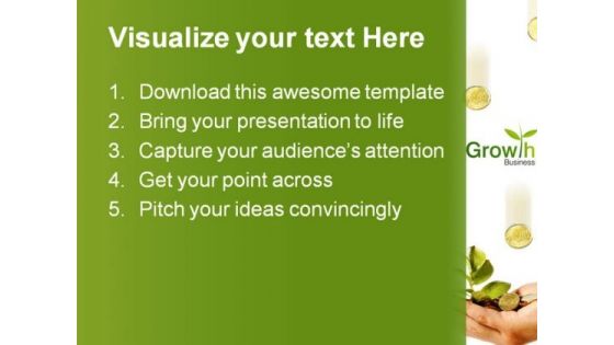 Money Growth Business PowerPoint Background And Template 1210