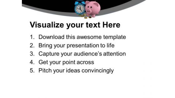 Money Growth Depends On Time PowerPoint Templates Ppt Backgrounds For Slides 0613