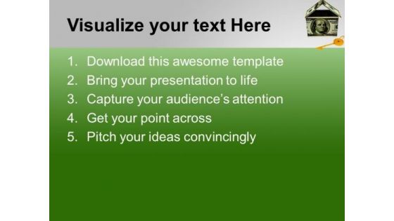 Money House Captital Security PowerPoint Templates Ppt Backgrounds For Slides 0113