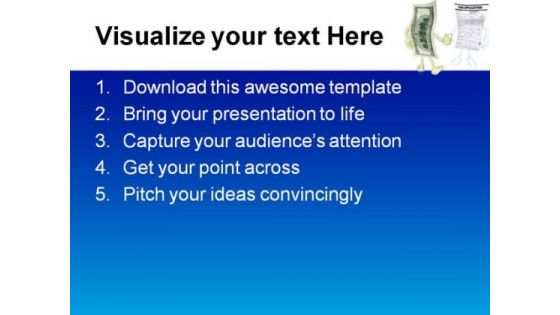 Money Loan Application Handshake PowerPoint Themes And PowerPoint Slides 0711