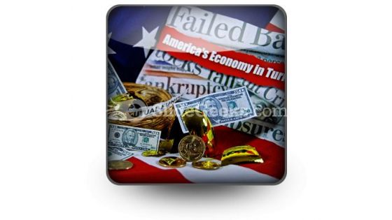 Money Market Mess PowerPoint Icon S