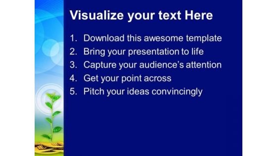 Money Plant Concept Finance PowerPoint Templates Ppt Backgrounds For Slides 0213