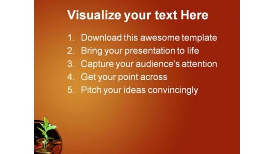 Money Plant Finance PowerPoint Templates And PowerPoint Backgrounds 0811