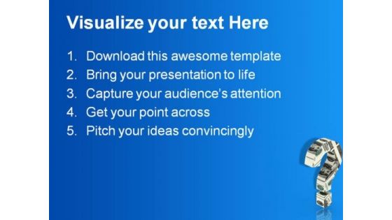 Money Question01 Business PowerPoint Themes And PowerPoint Slides 0711
