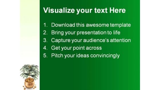 Money Tree Business PowerPoint Template 1110