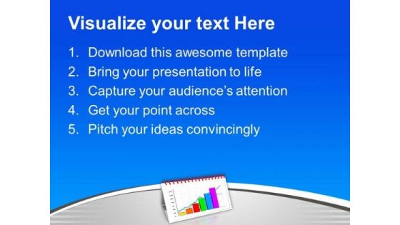 Monthly Business Growth Bar Chart PowerPoint Templates Ppt Backgrounds For Slides 0713