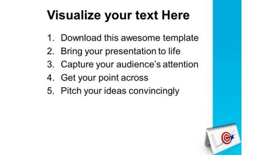 Monthly Target Board Business PowerPoint Templates Ppt Backgrounds For Slides 0413