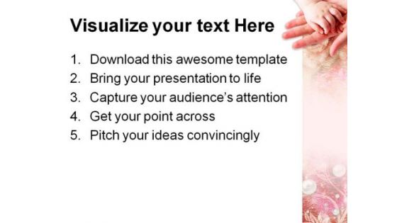 Mother Child Touch Family PowerPoint Templates And PowerPoint Backgrounds 0511