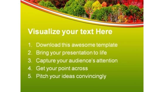 Mountain Fall Colors Nature PowerPoint Templates And PowerPoint Backgrounds 0211