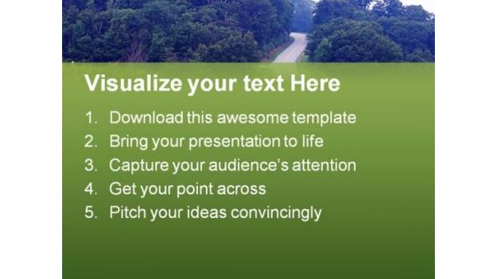 Mountain Roads Nature PowerPoint Themes And PowerPoint Slides 0811