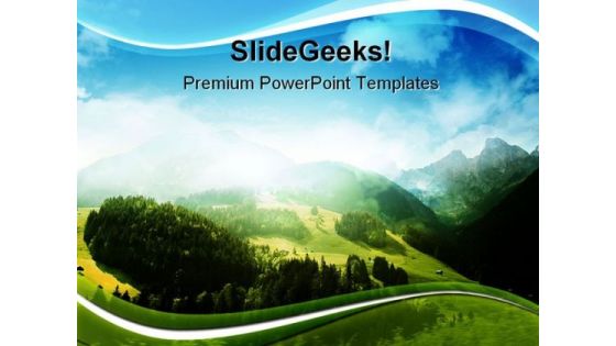 Mountains Nature PowerPoint Themes And PowerPoint Slides 0711
