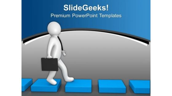 Move On To Success Path PowerPoint Templates Ppt Backgrounds For Slides 0613
