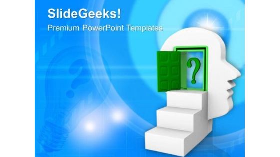 Move Towards Brain Ladder And Get Success PowerPoint Templates Ppt Backgrounds For Slides 0613