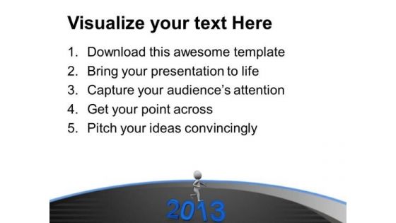 Move Towards Business Targets This New Year PowerPoint Templates Ppt Backgrounds For Slides 0713