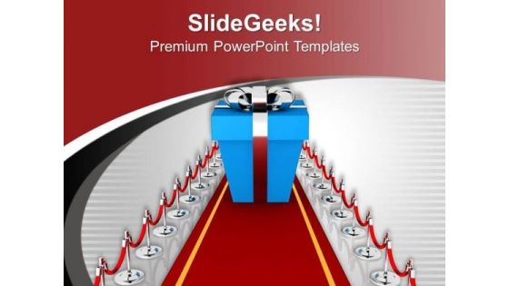 Move Towards The Gift PowerPoint Templates Ppt Backgrounds For Slides 0713
