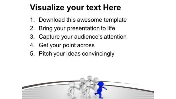 Move Towards The Success Along With Team PowerPoint Templates Ppt Backgrounds For Slides 0613