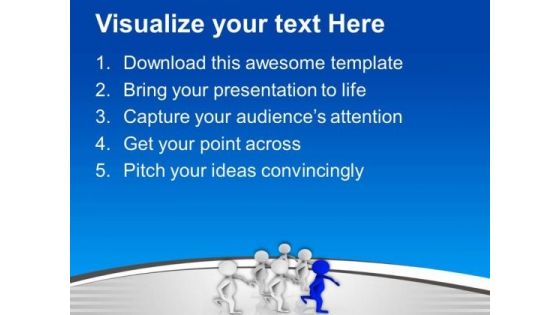 Move Towards The Success Along With Team PowerPoint Templates Ppt Backgrounds For Slides 0613