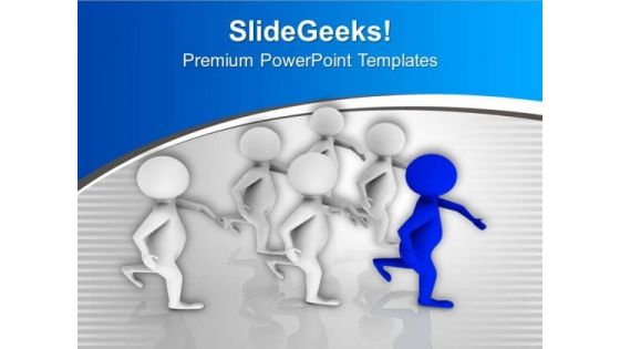 Move Towards The Success Along With Team PowerPoint Templates Ppt Backgrounds For Slides 0613