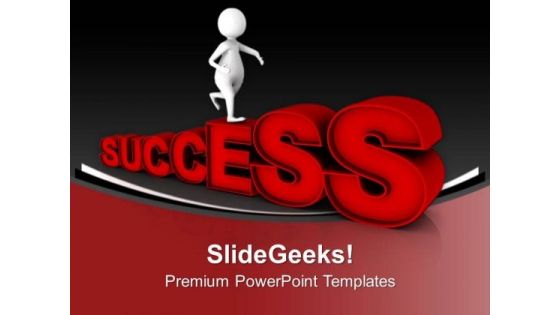 Move Towards The Success PowerPoint Templates Ppt Backgrounds For Slides 0713