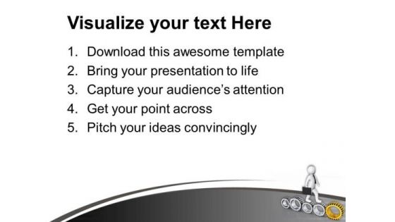 Move With Geared Approch PowerPoint Templates Ppt Backgrounds For Slides 0713