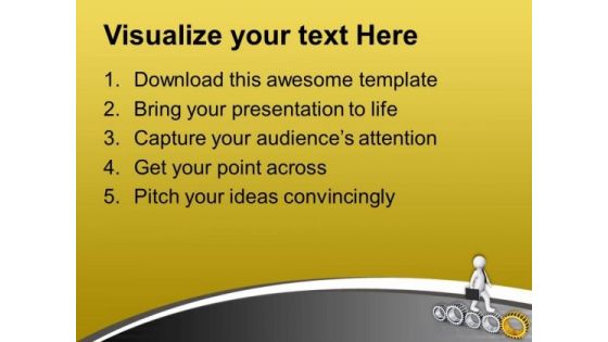 Move With Geared Approch PowerPoint Templates Ppt Backgrounds For Slides 0713