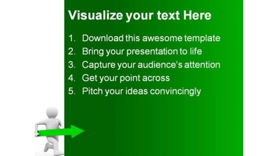 Movement Direction To Success Business PowerPoint Themes And PowerPoint Slides 0811