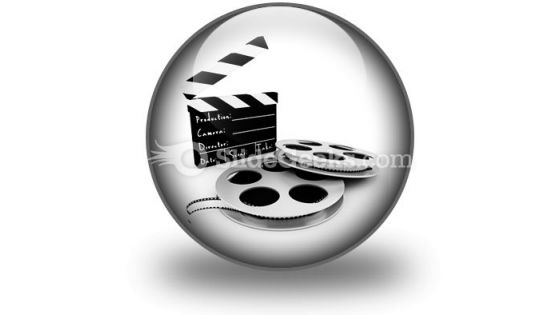 Movie Objects Clipper PowerPoint Icon C