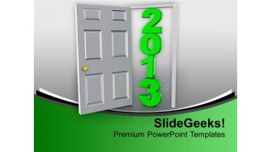 Moving Forward To 2013 New Year PowerPoint Templates Ppt Backgrounds For Slides 0713
