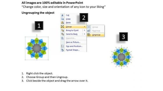 Multi Dimensional Shape With 12 Stages Ppt Business Plan Creator PowerPoint Slides