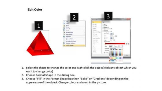 Multi Layer 3d Pyramid PowerPoint Slides And Ppt Diagrams Templates