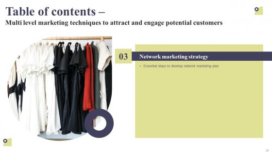 Multi Level Marketing Techniques To Attract And Engage Potential Customers Complete Deck