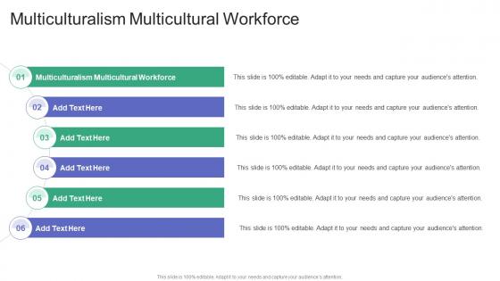 Multiculturalism Multicultural Workforce In Powerpoint And Google Slides Cpb