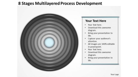 Multilayered Process Development Construction Business Plan Template PowerPoint Templates