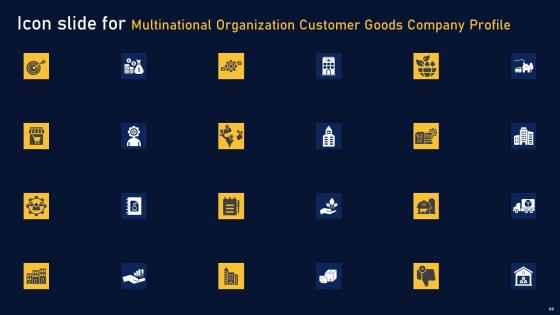 Multinational Organization Customer Goods Company Profile Ppt Powerpoint Presentation Complete Deck