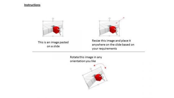 Multiple Cubes With One Red Cube 3d Man Pushing For Teamwork