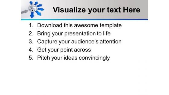 Multiple Directional Distribution In Business PowerPoint Templates Ppt Backgrounds For Slides 0613