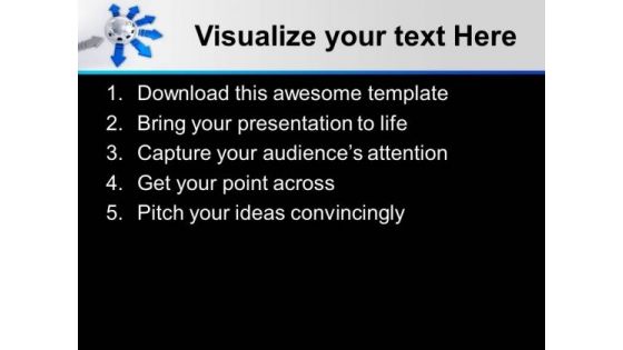 Multiple Directional Distribution In Business PowerPoint Templates Ppt Backgrounds For Slides 0613