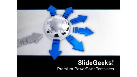 Multiple Directional Distribution In Business PowerPoint Templates Ppt Backgrounds For Slides 0613