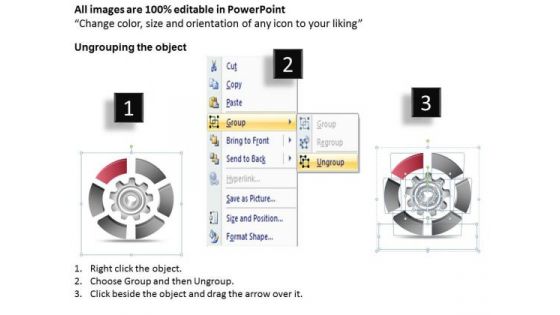 Multiple Levels Gear Diagram 6 Stages Ppt Church Business Plan Template PowerPoint Slides