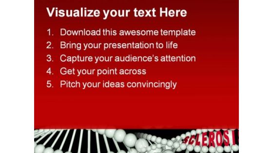 Multiple Sclerosis In Dna Medical PowerPoint Templates And PowerPoint Backgrounds 0711